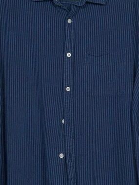 Old Navy Men's Blue Striped Button-Down Linen-Blend Shirt Sz Med